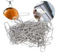 Uadme Mini U Crochets de Cintre, 200 Pcs Haute Température Fil Nichrome Anneaux de Saut U Épingles à Coudre Artisanat U Pins pour Argile Pendentif Ornements en Céramique Fabrication Bijo