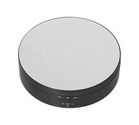 Uadme Plateau tournant électrique motorisé de 138 mm, plateau tournant électrique à 3 vitesses alimenté par USB, support d'affichage de bijoux, noir
