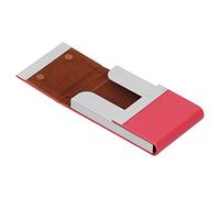 Uadme Porte-cartes de bus de grande capacité, design à double ouverture, rouge 400#, étui pour cartes de visite pour homme, organisateur de cartes de bus et boîte de rangement