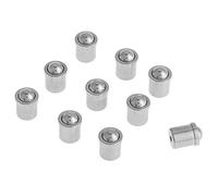 Uadme Poussoir à Ressort à Bille, 10Pcs Piston à Ressort en Acier Inoxydable, Poussoir à Bille, Corps 5mm * 6mm, sans Tête de Vis, pour Appareils Mécaniques, Pinces, Moules