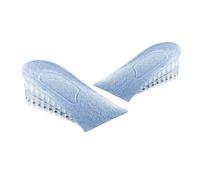 Uadme Semelles d'augmentation de la hauteur, 3,5 cm multicouche en silicone transparent absorbant les chocs, 1 paire, semelles de levage pour talons d'ascenseur, inserts de hauteur de chaussures