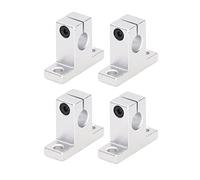 Uadme SK10 Support d'Arbre Linéaire 10mm, 4 Pièces Supports Guide de Mouvement Linéaire, Alliage d'Aluminium, pour Imprimante 3D Machine Multi-Axes