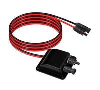 Uadme Solar Presse-Étoupe d'Entrée de Câbles, Solaire Passe-Toit, Solaires Boîte de Câble, 2 M 10 AWG avec Connecteur, pour Caravane Bateau Camping Car