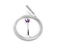 Uadme Sonde Capteur de Température PT100 avec 3m Câble -200 à 450°C