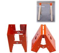 Uadme Support de Cheval de Scie, 2 Pièces Supports de Chevaux de Scie à Bois, Support Métalliques Mécaniques Réglables, Acier Laminé à Froid, Angle d'Ouverture de 25 Degrés, pour le Travail du Bois