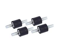 Uadme Supports d'Isolation Anti-Vibration en Caoutchouc, 4 Pcs Silent Bloc, Supports Amortisseurs de Vibrations Isolateur, pour Voiture, Bateau, Bobines, Compresseur d'Air (M3 8 * 8)