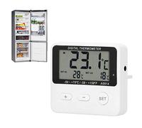 Uadme Thermometre alarme, -50 ℃ -110 ℃ Thermomètre d'alarme Numérique Attraction Magnétique Thermomètre aquarium avec Mesure Température Sonde pour Cuisine Réfrigérateur Aquarium