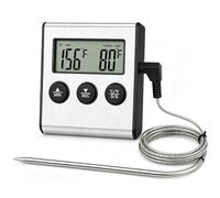 Uadme Thermometre Cuisine pour Viande Numérique avec Écran LCD, 0 à 250°C Sonde Temperature Cuisine, pour Fumoir Four Cuisine Friandises Barbecue Grill