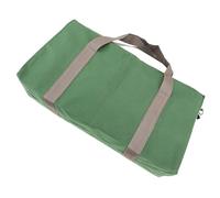 Uadme Trousse de toilette portable multifonctionnelle, étanche, grande capacité, organisateur de cosmétiques pour voyage, voyage en bus, marron, 40,6 cm, sac de rangement pour outils en toile à large