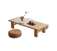 uadyie Petite Table Basse Table à thé Vintage Japonaise, Longue et carrée, for s'asseoir sur Le Sol, Meuble à café et à thé, for Le Salon Petites Tables Basses pour Le Salon(B,100x60x38cm)