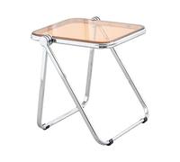 uadyie Petite Table Basse Table d'appoint en Acrylique, Simple, légère, Transparente, multifonctionnelle, Pliable, canapé, Luxe Petites Tables Basses pour Le Salon(A)