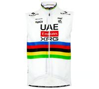 UAE TEAM EMIRATES - XRG Gilet coupe-vent champion du monde 2025 blanc