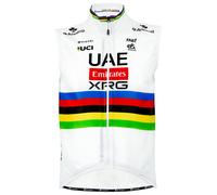 UAE TEAM EMIRATES - XRG Gilet coupe-vent champion du monde 2025 blanc/multicolore M