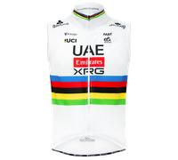 UAE TEAM EMIRATES - XRG Gilet coupe-vent champion du monde 2026 blanc