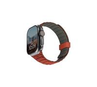UAG Bracelet Pathfinder réversible en silicone Watch Series 1 t/m 11 / SE / Ultra (44/45/46/49 mm) Olive/Rust