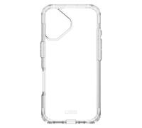 Urban Armor Gear Coque Plyo iPhone 16 – Coins Air-Soft résistants, Recharge sans fil – Ice (Transparent)