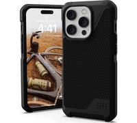 Urban Armor Gear Metropolis LT Housse Compatible avec Apple iPhone 14 Pro [Protection Contre Les Chutes Selon Normes Militaires/Magnétique Compatible] Kevlar Noir 114050113940