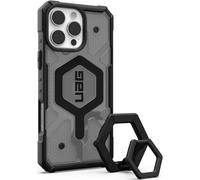 Uag Pathfinder Clear Magsafe Bundle Case with Magnetic Ring Stand for Iphone 16 Pro Max - Noir