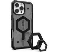 UAG Pathfinder Clear MagSafe Series - Coque de protection pour téléphone portable - support à anneau noir - compatibilité avec MagSafe - 20 % de matériaux recyclés - cendre - pour Apple iPhone 16 Pro