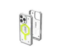 UAG Pathfinder Clear Series - Coque de protection pour téléphone portable - compatibilité avec MagSafe - 25 % de matériaux recyclés - néon actif -