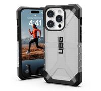 URBAN ARMOR GEAR UAG Coque de Protection Compatible avec iPhone 15 Pro 6,1" Plasma Ice Robuste Transparente Qualité Militaire Test de Chute