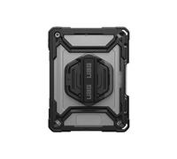 Urban Armor Gear Coque Plasma HK iPad 10,2 – dragonne pivotante, film inclus – Transparent/Noir