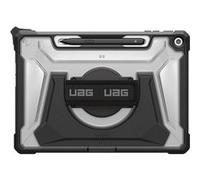 Coque pour Microsoft Surface Pro 12 Plasma avec Poignée Rotative et Support Noir transparent