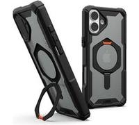 Urban Armor Gear Plasma XTE Case pour Apple iPhone 16 Plus Kickstand Cover (Chargement sans Fil/magnétique Compatible, Coque de téléphone Portable relevable, 6 mètres de Protection) Noir/Orange