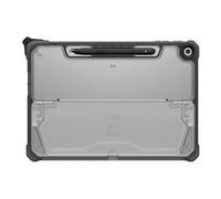 URBAN ARMOR GEAR UAG Coque de protection transparente et robuste avec béquille intégrée multi-angle et porte-stylo de qualité militaire anti-chute, glace pliée/cendrée