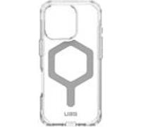 UAG Plyo Series - Coque de protection pour téléphone portable - compatibilité avec MagSafe - cadre en polyuréthane thermoplastique (TPU), plaque arrière en polycarbonate - glace/argent - pour Apple iP