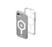 Urban Armor Gear Plyo MS Case Compatible avec Apple iPhone 16e Coque (Recharge sans Fil/magnétique Compatible, Air-Soft Coins résistants aux Chutes) Ice (Transparent) / Blanc