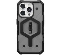 Urban Armor Gear Pathfinder Housse Compatible avec Apple iPhone 15 Pro Case [Compatible avec Le Chargement sans Fil/magnétique, Protection Selon Les Normes Militaires] Ash (Gris Transparent)