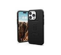 UAG Rugged Case for Apple iPhone 15 Pro Max [6.7-inch] - Civilian Black - Coque de protection pour téléphone portable - compatibilité avec MagSafe -