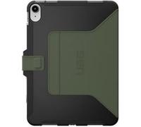 UAG Rugged Case for iPad 10.9 (10th Gen, 2022) - Scout Folio Black/Olive - Protection d'écran pour tablette - polyuréthanne thermoplastique (TPU) - noir, olive - 10.9" - pour Apple 10.9-inch iPad (10è