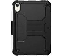 UAG Rugged Case for iPad Mini 6th Gen w/Handstrap & Kickstand Black - Coque de protection pour tablette - polyuréthanne thermoplastique (TPU) - noir