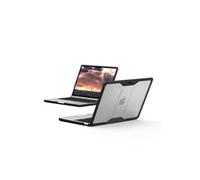 UAG Rugged Case for MacBook AIR 13.6" M2 (2022) - Clear/Black - Sacoche pour ordinateur portable - robuste - noir, glacé