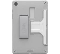 UAG Scout Healtcare Series - Coque de protection pour tablette - avec béquille et dragonne - polyuréthanne thermoplastique (TPU), silicone - blanc/gris - pour Samsung Galaxy Tab A11+, Tab A9+