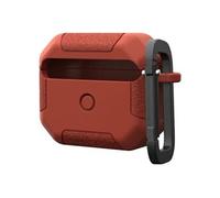 UAG Scout Series - Etui pour écouteurs sans fil - robuste - compatibilité avec MagSafe - polyuréthane thermoplastique structuré - rouille - pour