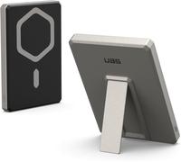 Uag Srge Batterie Externe 5000 Mah 20 W Usb-C Fine Magnétique Sans Fil Chargeur Portable À Charge Rapide Avec Béquille Compatible Avec Iphone 16,Samsung Galaxy S24,Titane