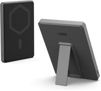 Uag Srge Batterie Externe 5000 Mah 20 W Usb-C Fine Magnétique Sans Fil Chargeur Portable À Charge Rapide Avec Béquille Compatible Avec Iphone 16, Samsung Galaxy S24, Noir/Gris