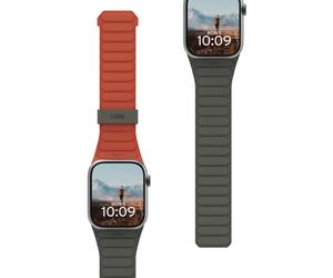 UAG UAG Bracelet Pathfinder réversible en silicone Watch | 44/45/46/49 mm Olive/Rust Multicolore