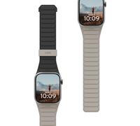 UAG UAG Bracelet Pathfinder réversible en silicone Watch Series 1 t/m 11 / SE / Ultra (44/45/46/49 mm) Black Titanium Noir