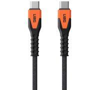 UAG UAG Câble de charge USB-C vers USB-C avec cœur en Kevlar® 1,5 mètre Noir / Orange Noir