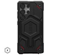 Urban Armor Gear Monarch Pro Case Samsung Galaxy S25 Ultra Coque (Anneau magnétique, Designed for Samsung certifié, Wireless Charging Compatible, 6m résistance) Kevlar Noir