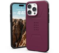 UAG UAG Coque Civilian MagSafe iPhone 15 Pro Max Bordeaux Rouge foncé