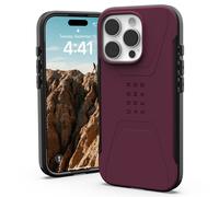 UAG UAG Coque Civilian MagSafe iPhone 16 Pro Bordeaux Rouge