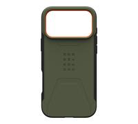 Urban Armor Gear Coque Civilian MagSafe iPhone 17 Pro Max Olive Orange