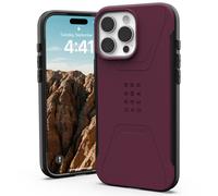 UAG UAG Coque Civilian MagSafe pour iPhone 16 Pro Max Bordeaux Rouge
