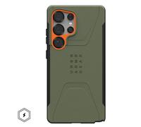 Coque pour Galaxy S25 Ultra Civilian Antichocs Motif Hexagonal Vert