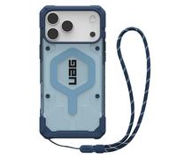 Urban Armor Gear Bundle Pathfinder MS Case/Lanyard Compatible Apple iPhone 17 Pro Coque (Chargement sans Fil/magnétique, Étui y Compris Bande) Blues/Noir/Graphite